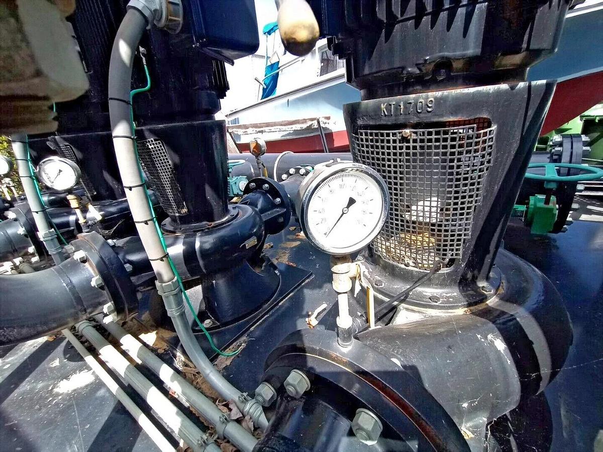 Used Grundfos - 4x75hp - Vertical Multi Stage IrrigationCooling Tower Pump Skid -Reno