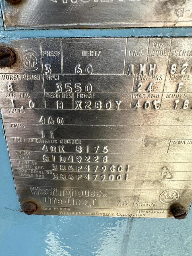 Westinghouse - DC Electric Motor - 250 hp “Life-Line" 850/1700 rpm - Reno, NV