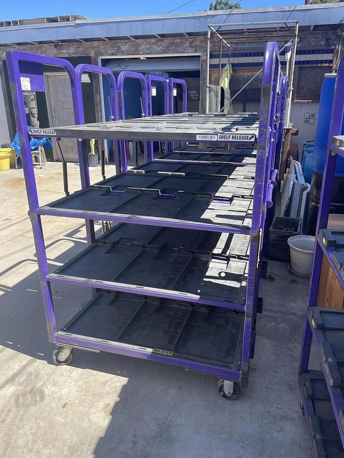 Used 4 shelf HD Industrial Carts on Casters -- San Diego,CA/ Carson City,NV