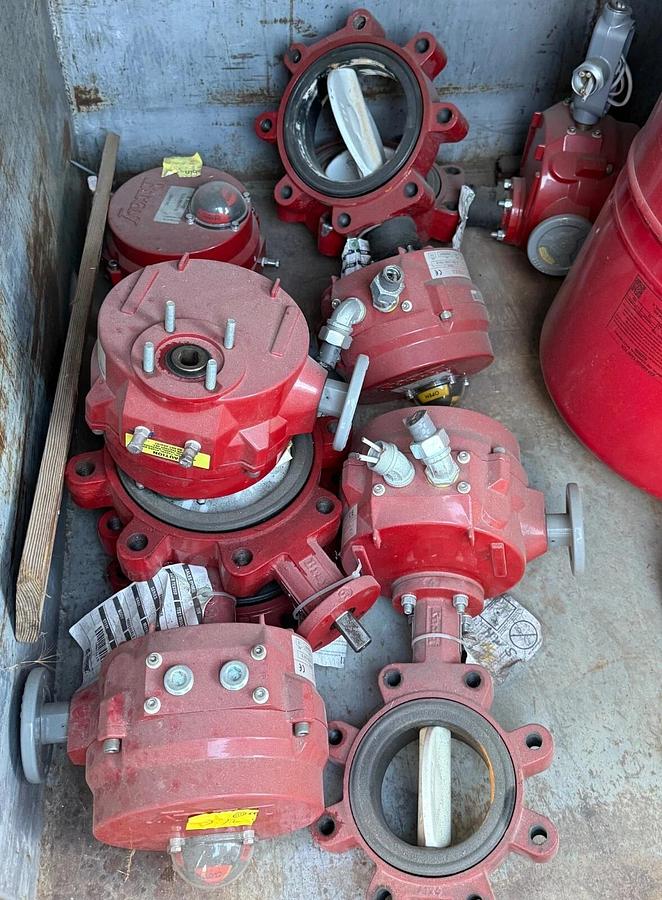 Used (5)Bray 70 Series Electric Actuator/Valves-(Part 70-0061-113G0-536/B) 600Lb 120v