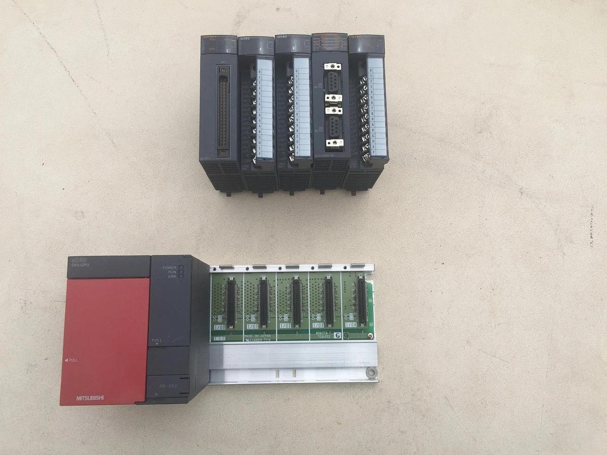 Used Mitsubishi PLC Rack.  MELSEC-Q (# Q00JCPU-E  )