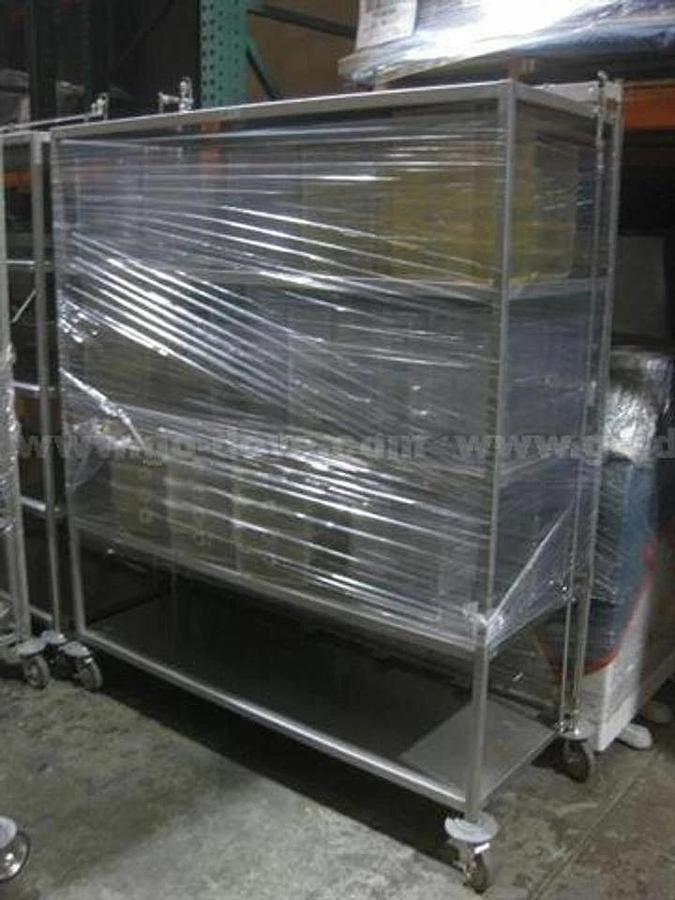 Used Stainless Ancare Rodent Carts w/ water lines on casters- Reno,NV