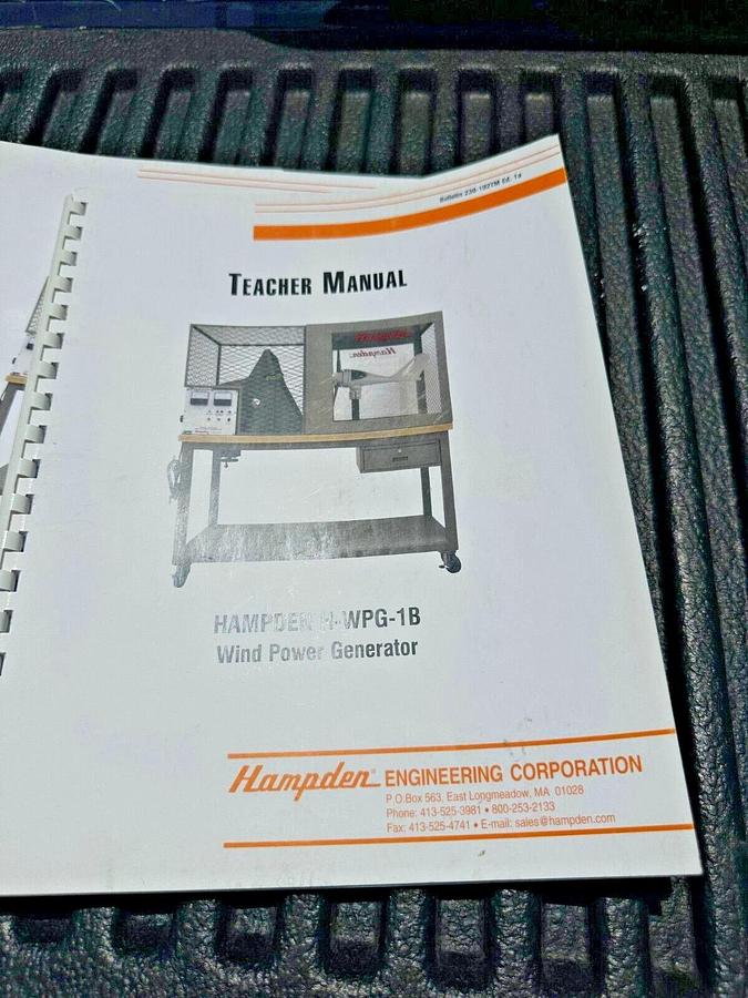 Used HAMPDEN H-WPG-1B Wind power generator --Experimental/Teaching System. Reno,NV