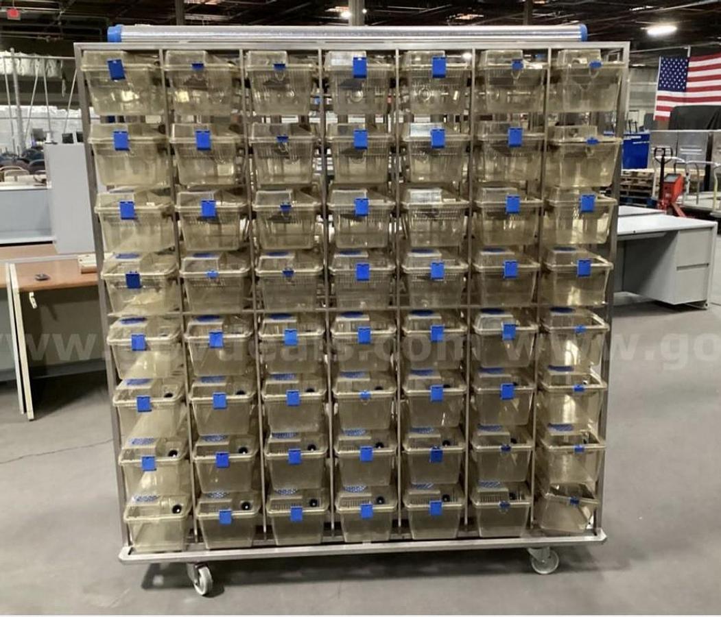 Used Techniplast Ventilated Lab Rodent Cage Rack System - West Coast