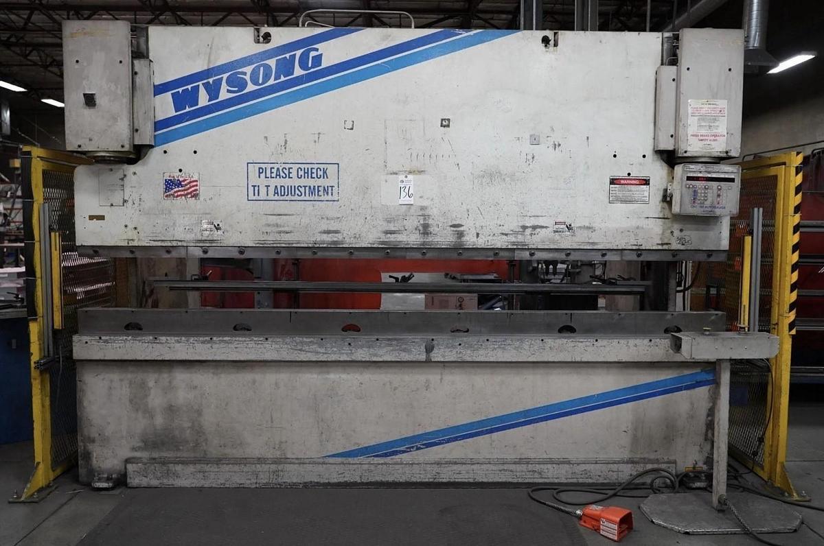 Used 2002 Wysong 175-ton Hydraulic 12’ CNC Press brake