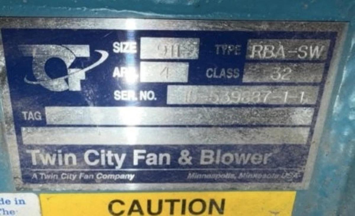 Twin City 15 hp Blower Fan