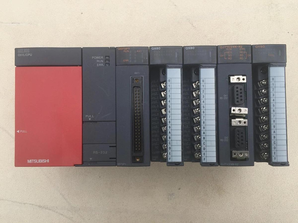 Used Mitsubishi PLC Rack. MELSEC-Q (# Q00JCPU-E )