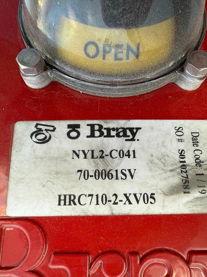 Used (5)Bray 70 Series Electric Actuator/Valves-(Part 70-0061-113G0-536/B) 600Lb 120v