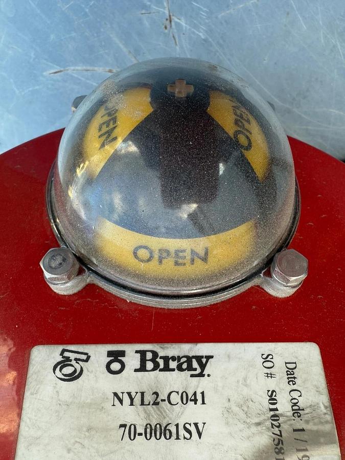 Used (5)Bray 70 Series Electric Actuator/Valves-(Part 70-0061-113G0-536/B) 600Lb 120v