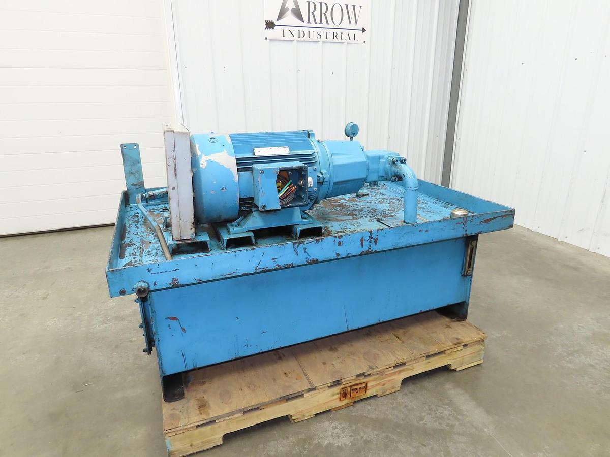 Used (4)Pacific Fluid Systems Hydraulic 10hp power packs w/ Therm Transfer exchangers