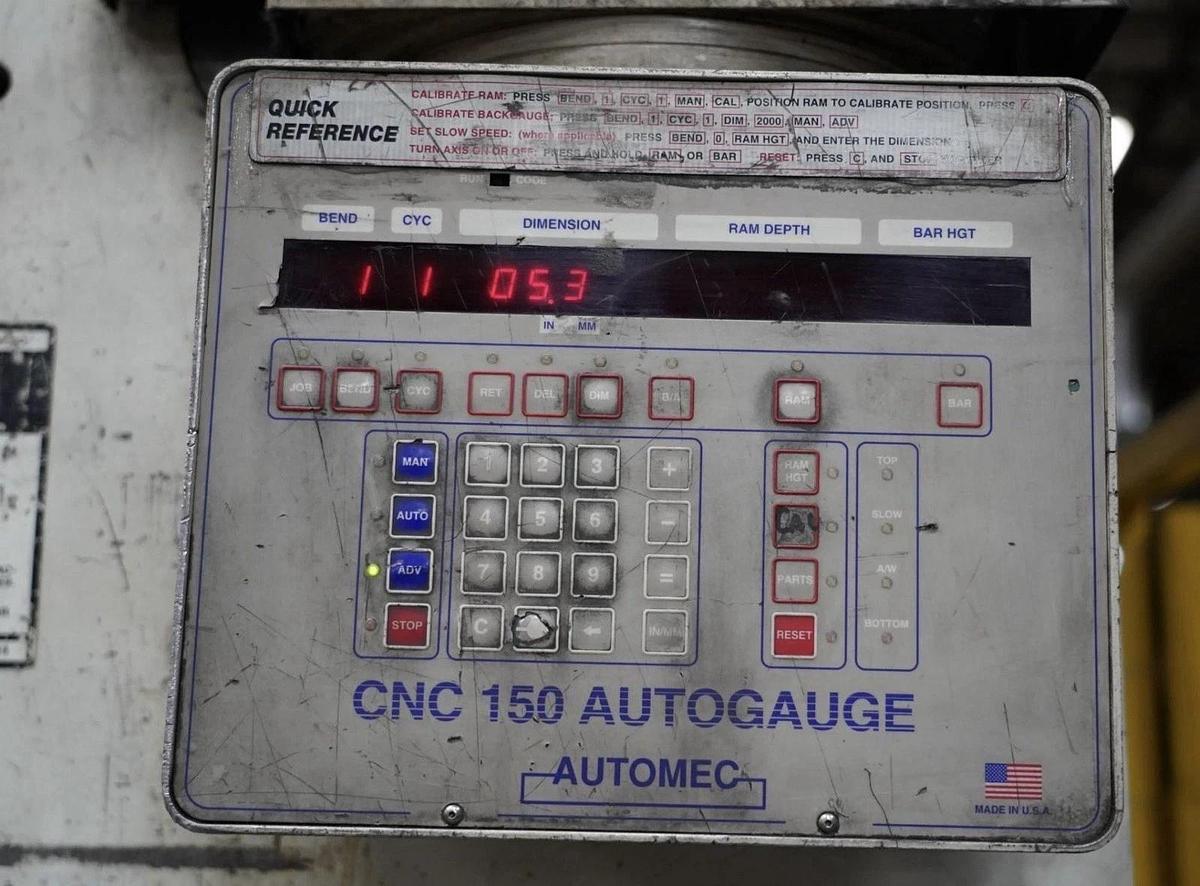 Used 2002 Wysong 175-ton Hydraulic 12’ CNC Press brake