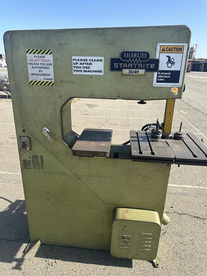 Used Kalamazoo Startrite 30RF vertical band saw -- Fresno, CA