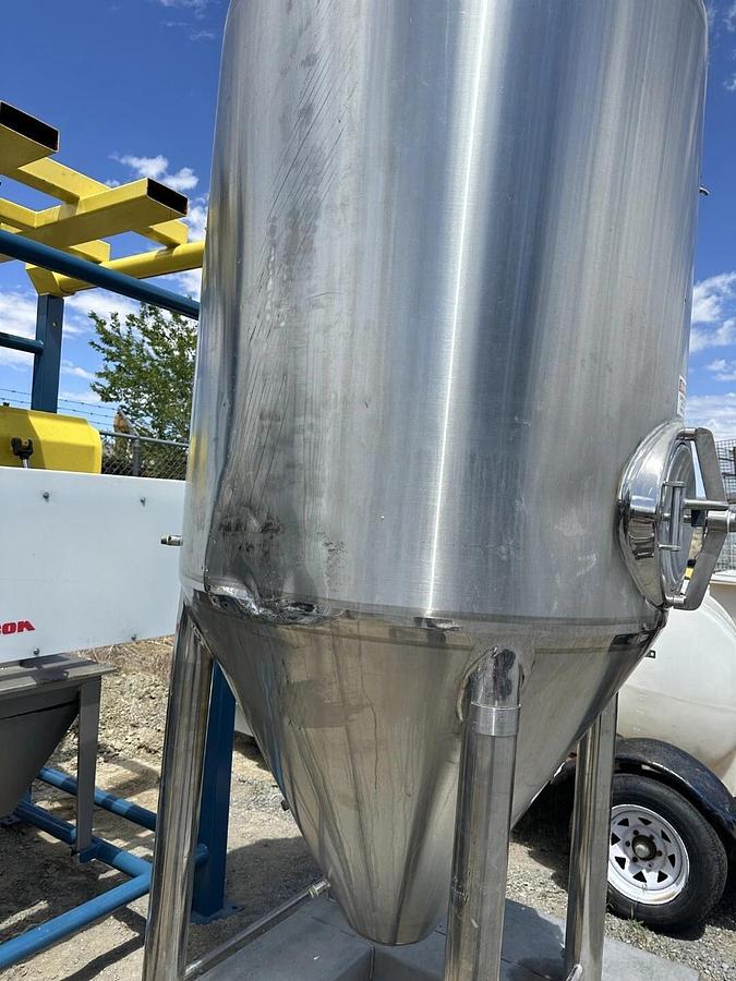 Used 15 BBL Stainless Jacketed Fermentation Tank