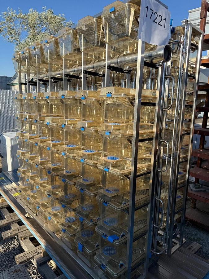 Used Techniplast Ventilated Lab Rodent Cage Rack System - West Coast