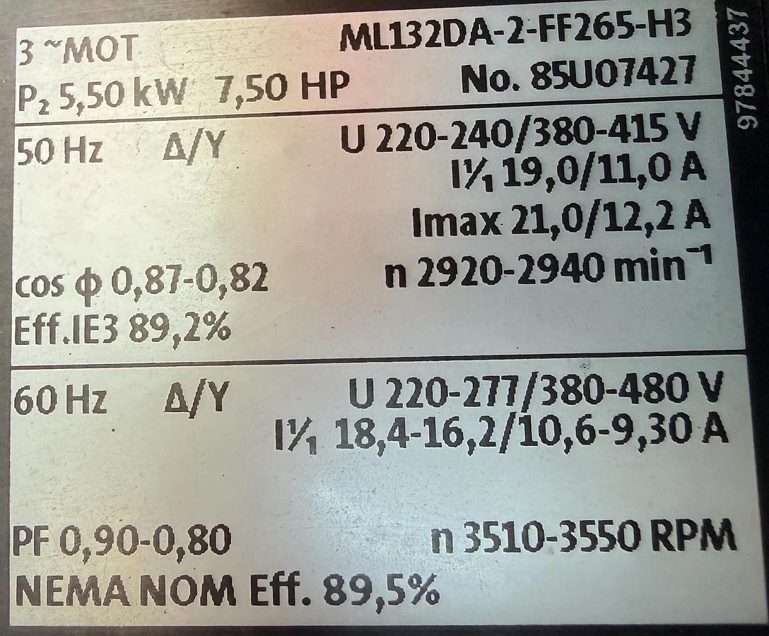 Grundfos 5.5kw Multistage Centrif Vert Pump (CRN45-1-1A-F-G-E-HQQE ) - Reno,NV