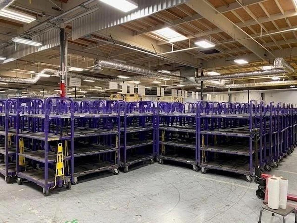 Used 4 shelf HD Industrial Carts on Casters -- San Diego,CA/ Carson City,NV