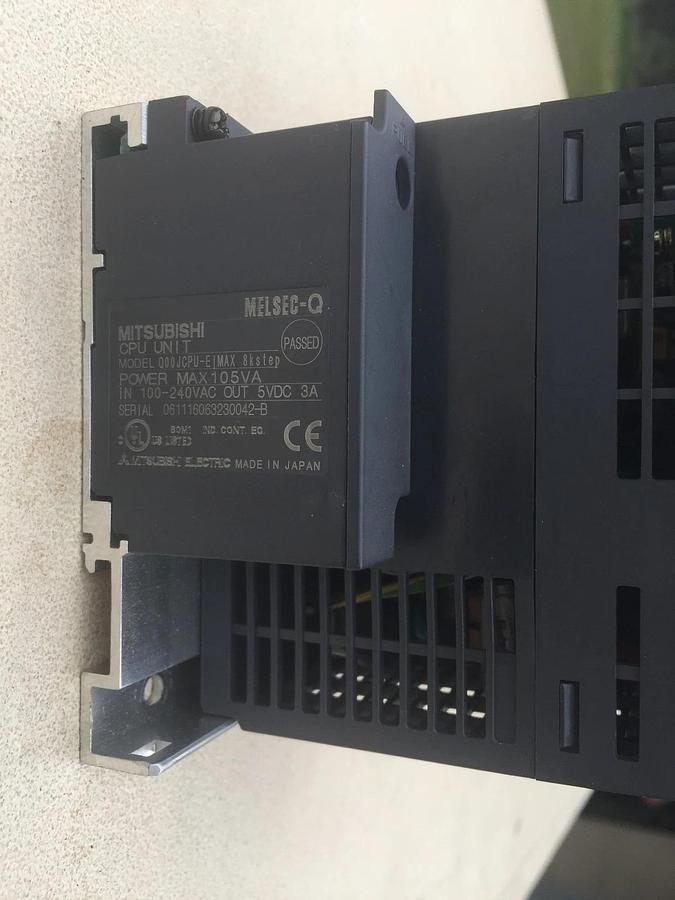 Used Mitsubishi PLC Rack. MELSEC-Q (# Q00JCPU-E )