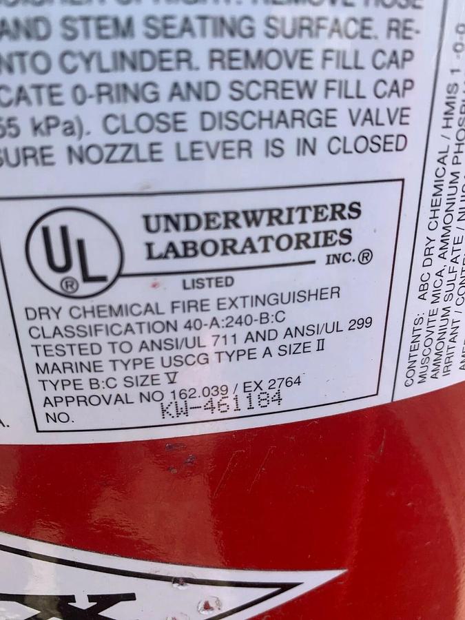 Used Amerex 488 Wheeled Commercial Fire Extinguisher - Type ABC - Reno, NV