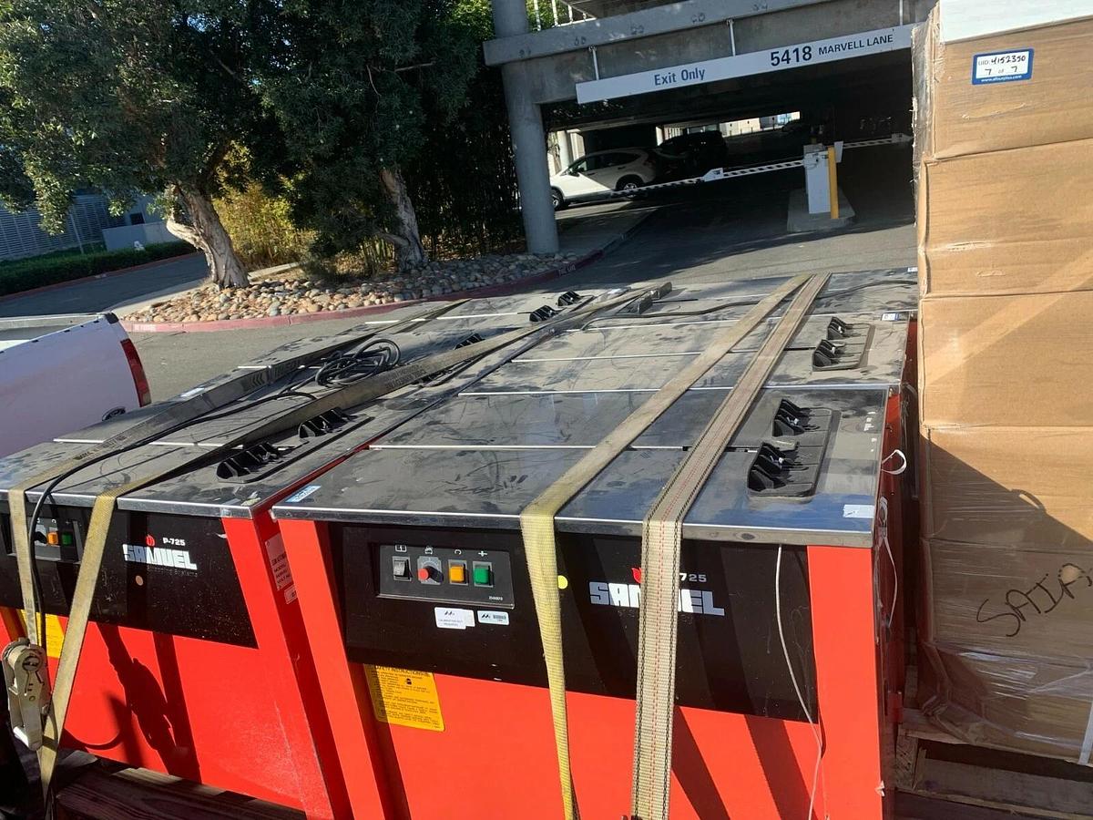 Used Samuel P-725 Semi-Automatic Strapping Machine. Carson City NV /Bay Area.