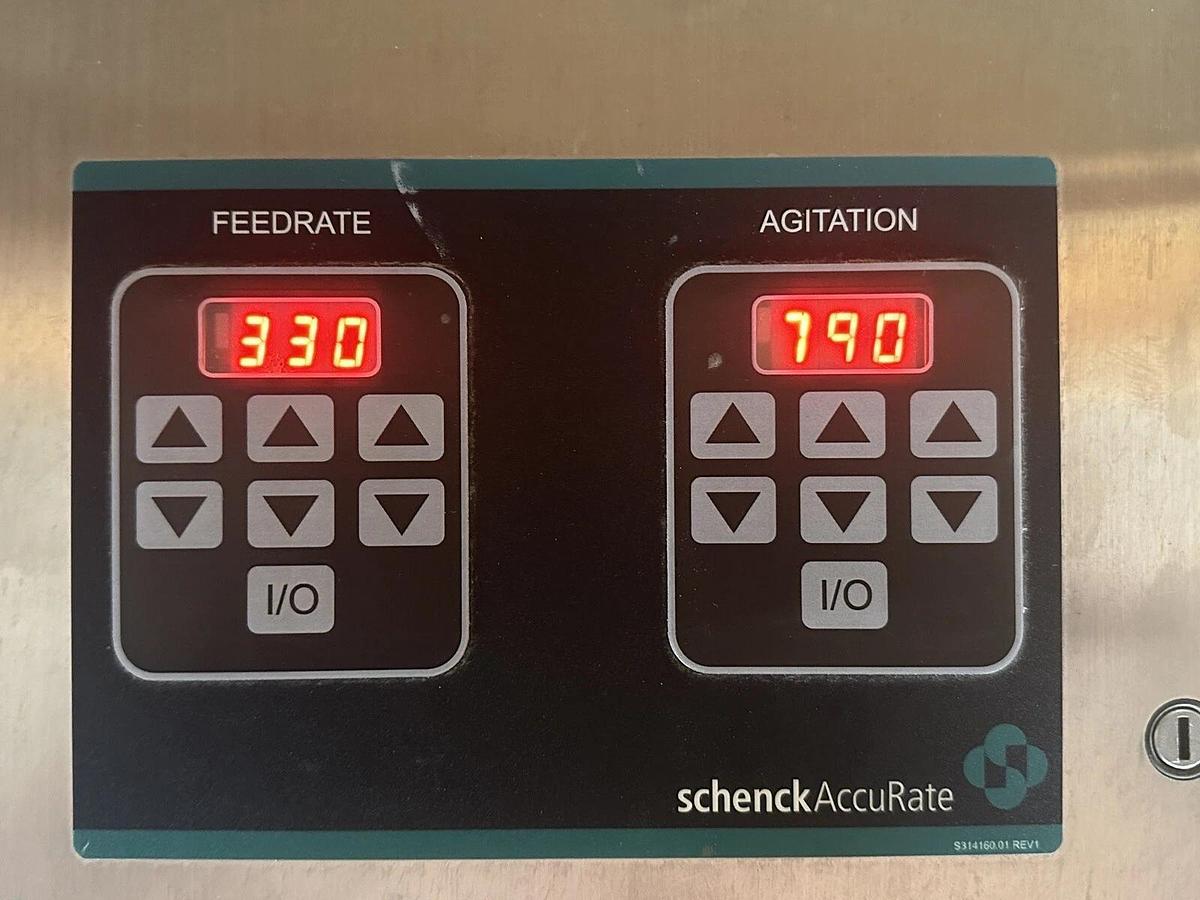 Used Schenck AccuRate Feeder Control with dual motor auger + Mac Silo w/ Centr.Blower