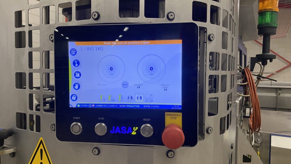 Used 2018 Jasa 350CM continuous motion vertical bagger