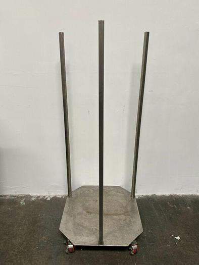 Used Stainless Steel 26" x 24" x 57" Cart w/ Casters