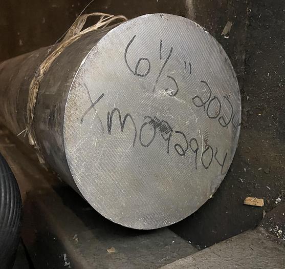 2024 Aluminum Round Stock 6.5" Diameter x 11.75' Length