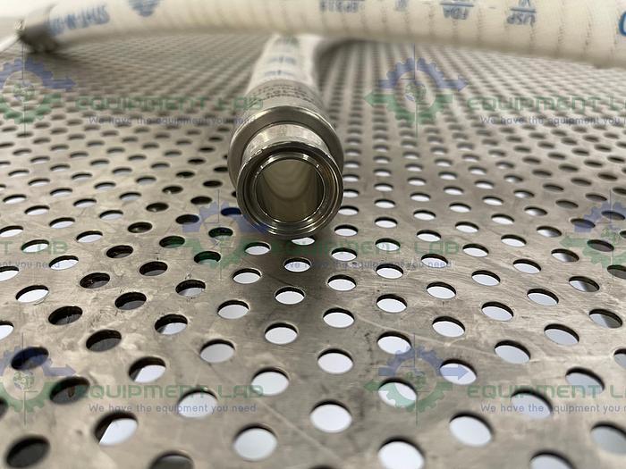 Used Sani Tech  STHT-W-0750 72" Silicone Hose w/ 3/4" Sanitary Fitting