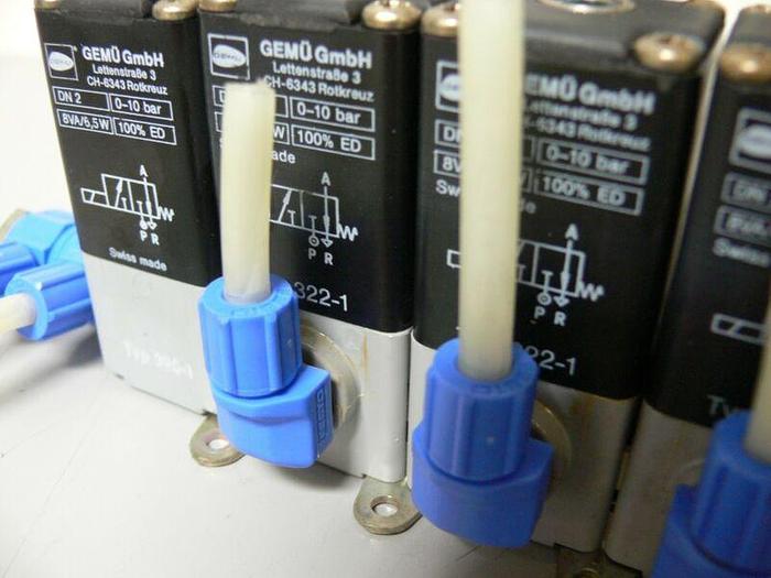 Used Lot of 7 - Gemu CH-6343 DN2 0-10 bar 8VA 6.5W Valve