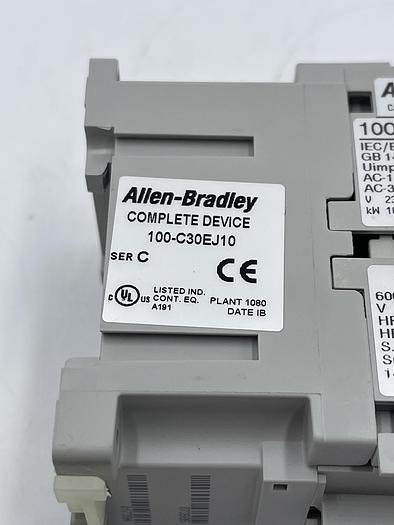 Used Allen-Bradley 100-C30EJ10, 100-C30E*00 Ser C, 100-F Ser B 