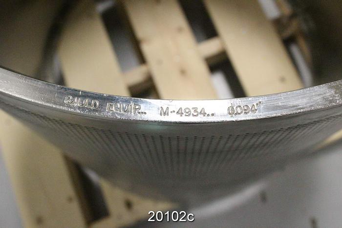 Unused Bird 60 Inner Pressure Screen Basket, .094" Holes, (Unused--Screen Made By Gauld #4934) #20102