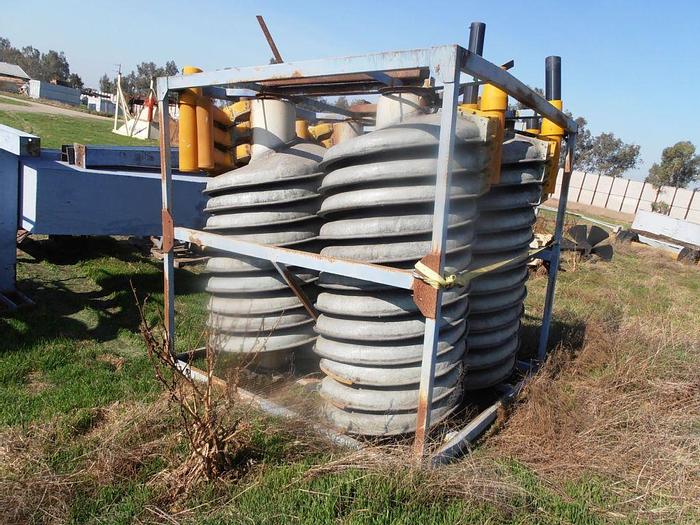 Used Concentrator, Krebs Spiral, Mdl GPX3/4, FRP, (4) Spirals #S740703