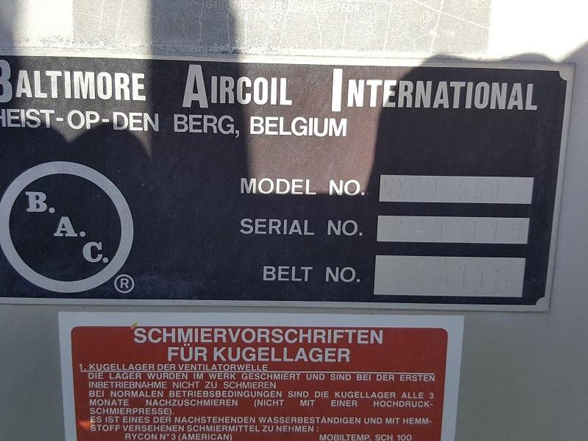 Used Used Baltimore VXCN550 Evaporative Condenser