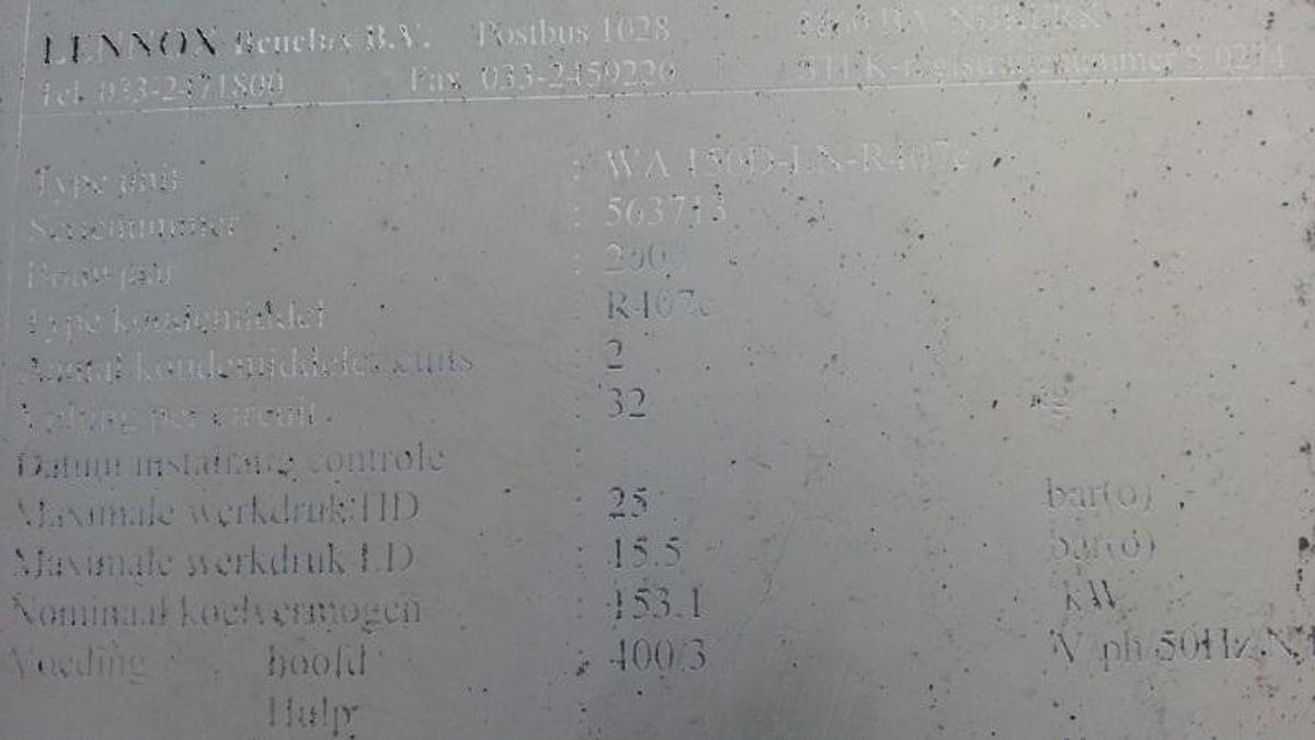 D'occasion Chiller d'air Lennox WA150D d'occasion