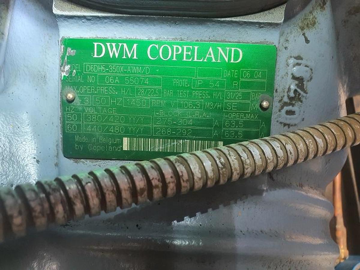 D'occasion Unité de compresseur à piston Copeland DWM D6DH5 usagée - Système de réfrigération complet