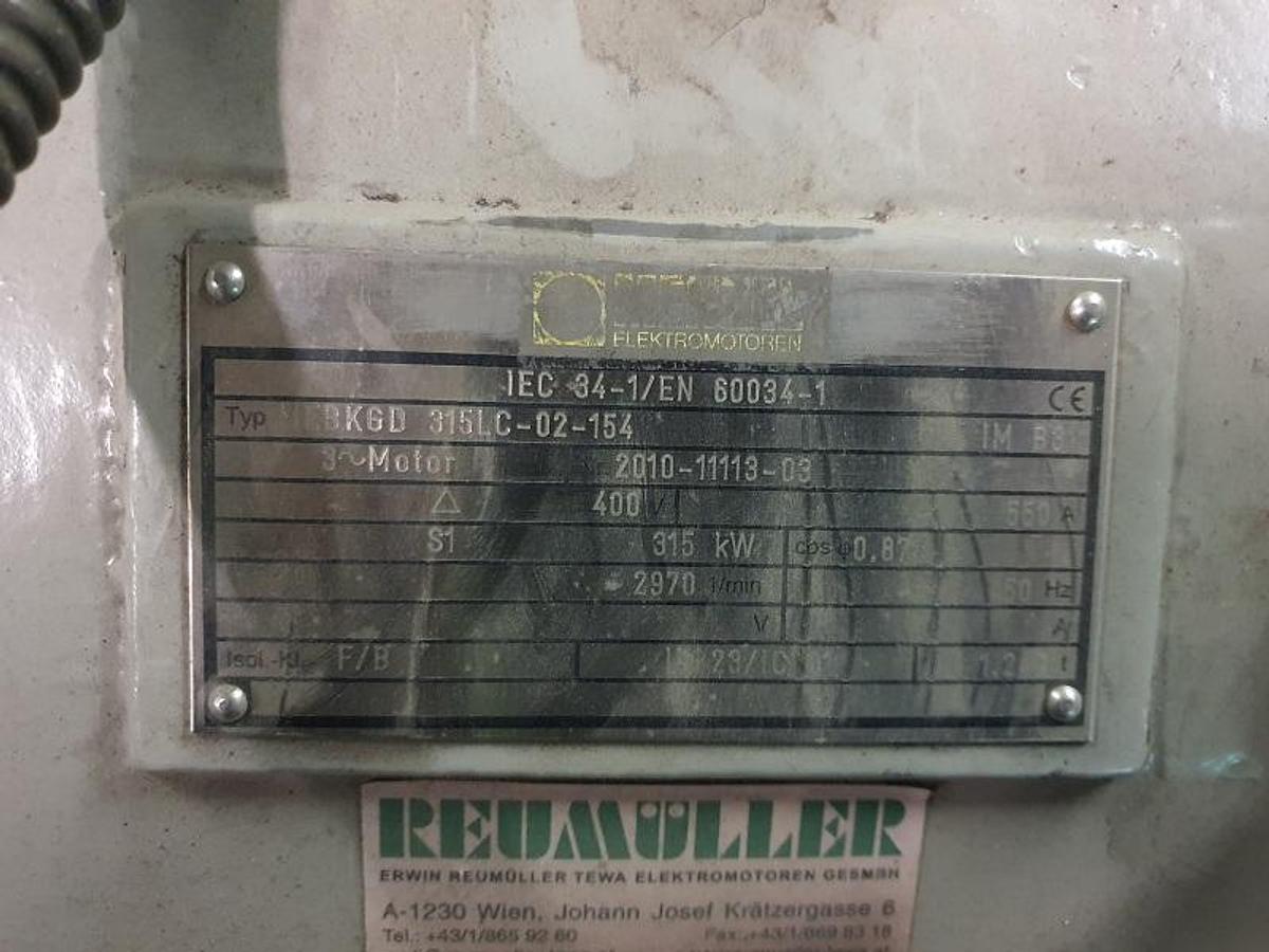 Gebruikt Used Howden WRVH255-110-3.6 Screw Compressor