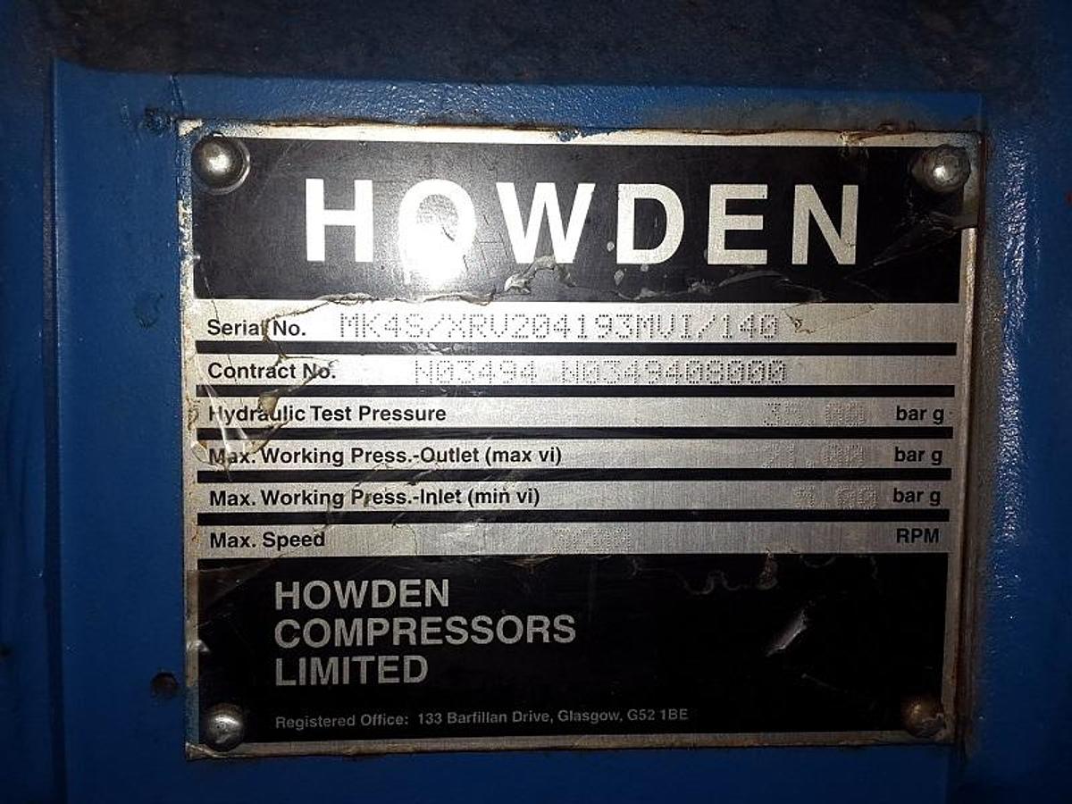 Gebruikt Gebruikte Howden XRV204-193 Schroef Compressor