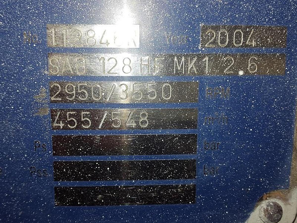 Gebruikt Used Sabroe SAB128HF Screw Compressor