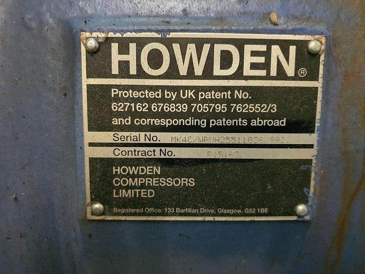 Gebruikt Used Howden WRVH255-110-3.6 Screw Compressor