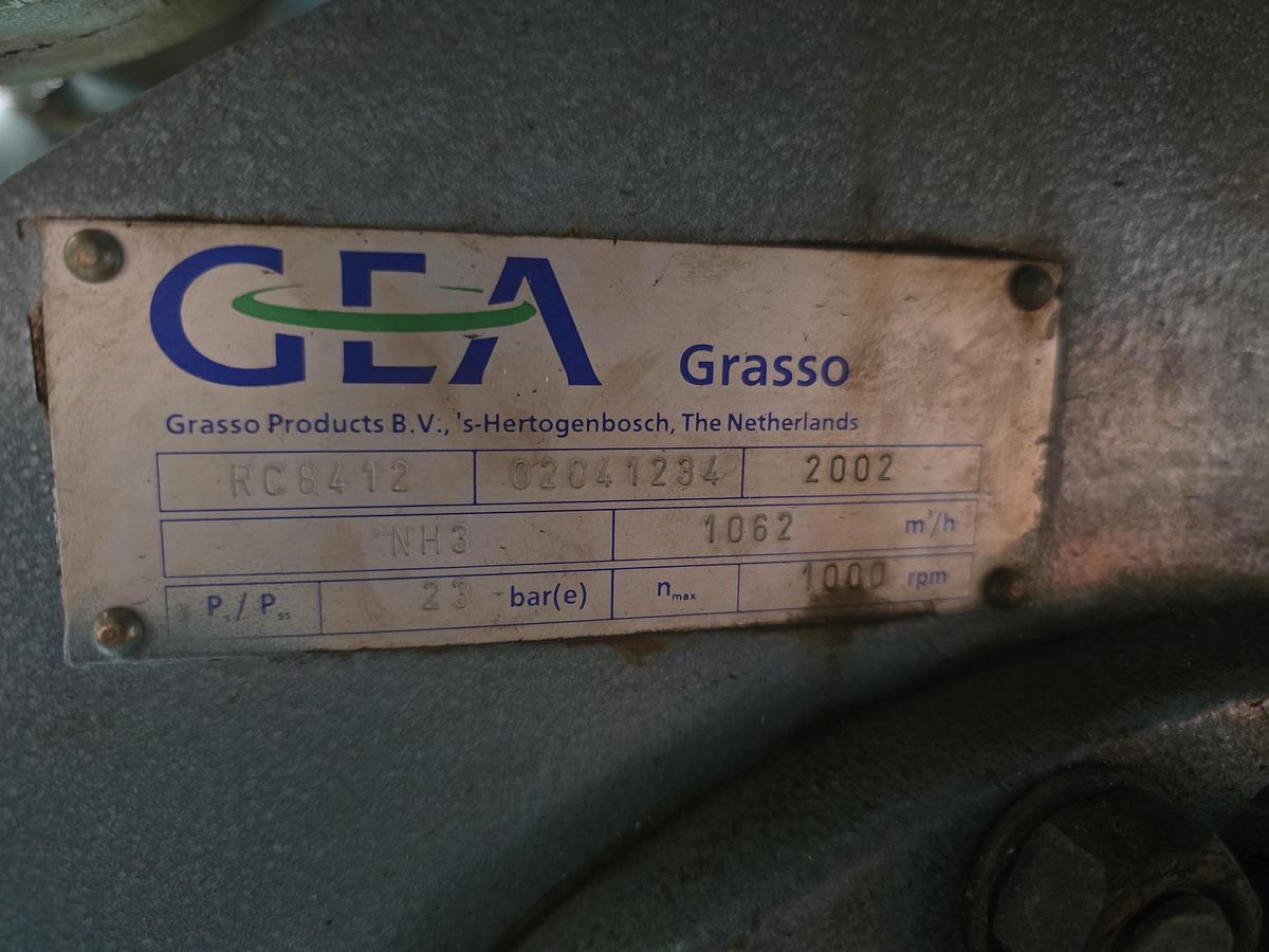 Gebruikt Used GEA Grasso RC8412 Piston Compressor