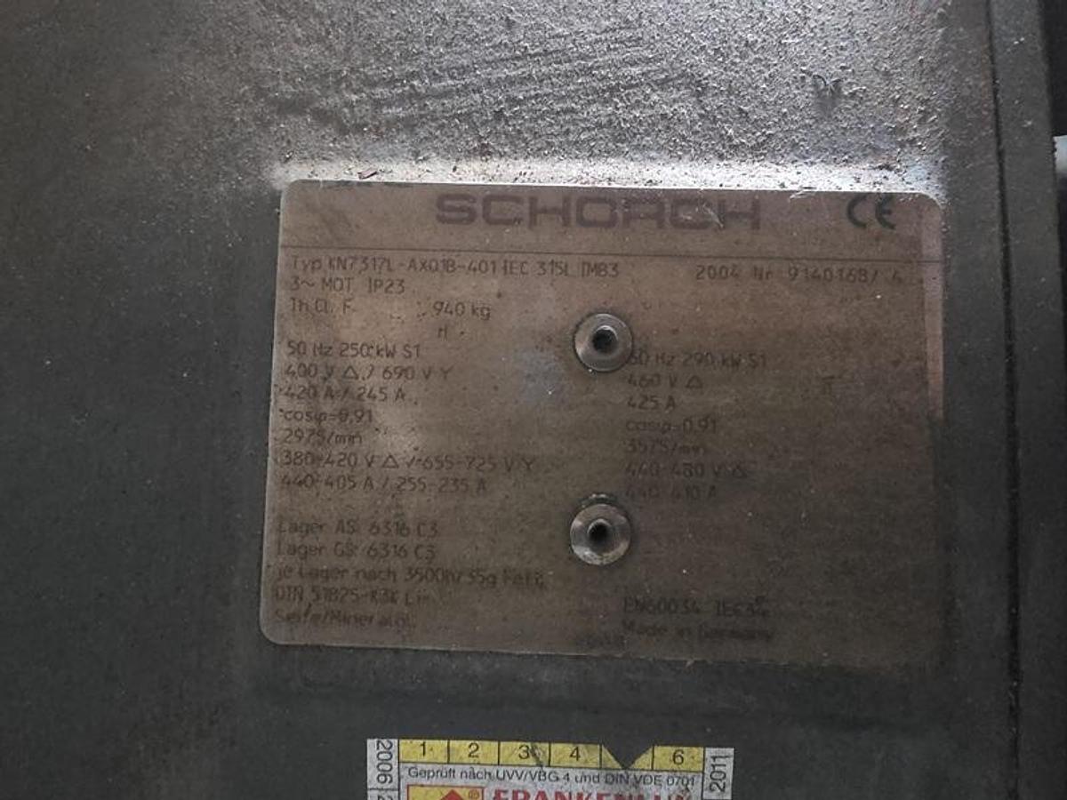 Gebruikt Used Howden WRV204-165-3.6 Screw Compressor