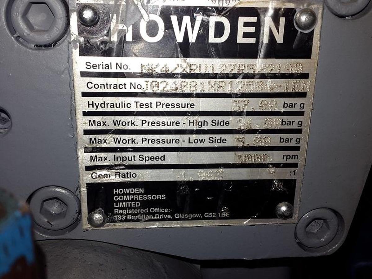 Used Used HOWDEN XRV 127 R5 Screw Compressor