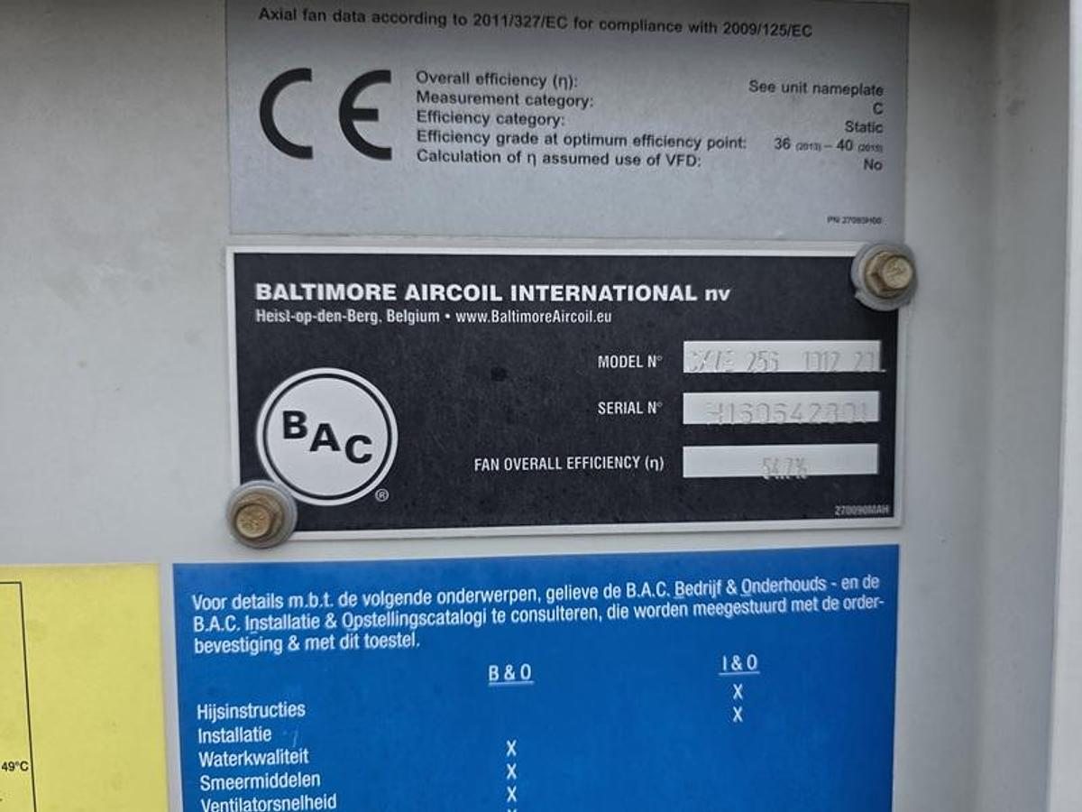 Gebruikt Used Baltimore CXVE 255 Evaporative condenser