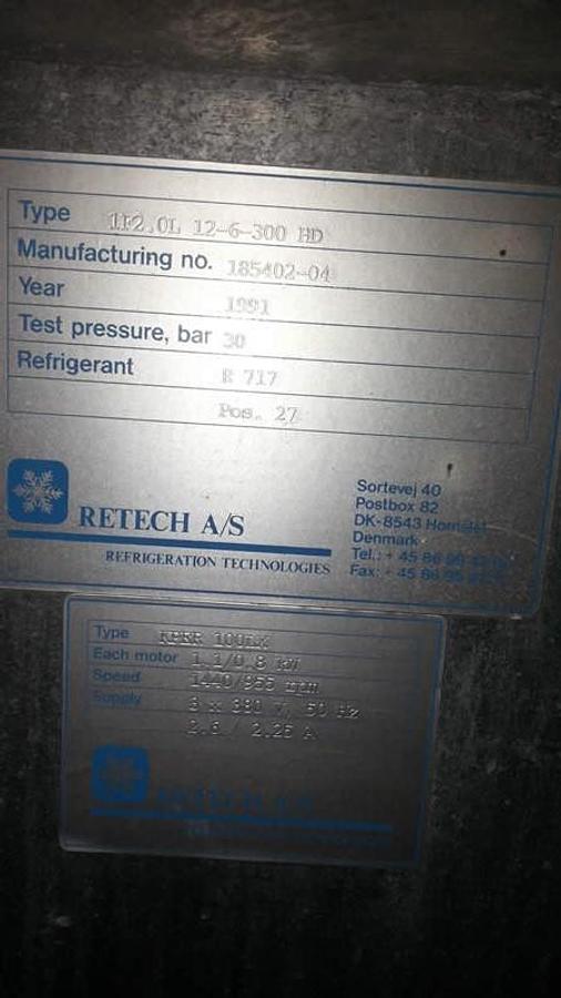 Used Used Retech Evaporator /  Air Cooler