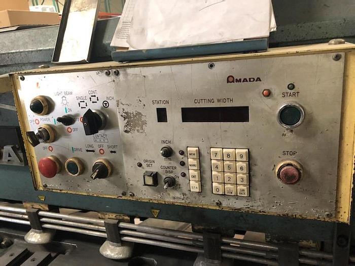 Used 1986 3/16” X 8’ Amada M-2545 Mechanical Shear