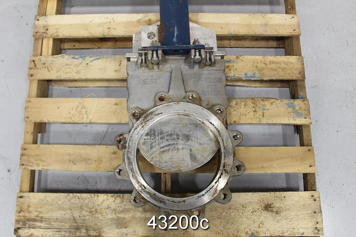 Used Fabri-Valve 10" Air Operated Knife Gate Valve #43200