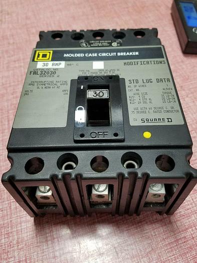 Used Square D FAL32030 Circuit Breaker, 30 Amp, 240 Volt