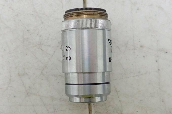 Used Reichert Austria 351801 Oel 100/1.25 160/0.17 np Microscope Objective
