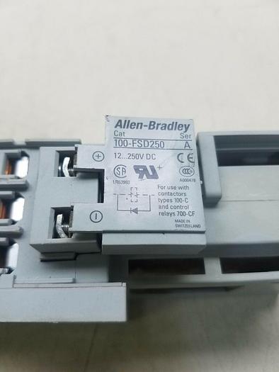 Used Allen Bradley 100-C37Z*00 Ser. C, 100-F Ser. B, 100-FSD250 Ser. A, 100-S Ser.B