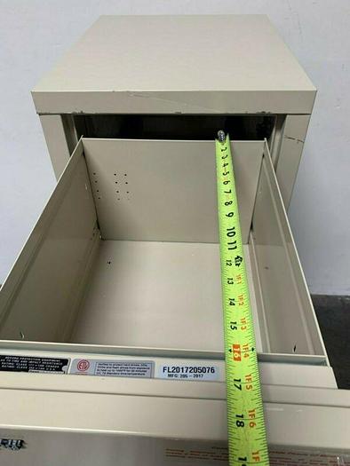 Used FireKing Turtle Fire Resistant Four-Drawer Vertical Filing Cabinet 4R1822-CPA